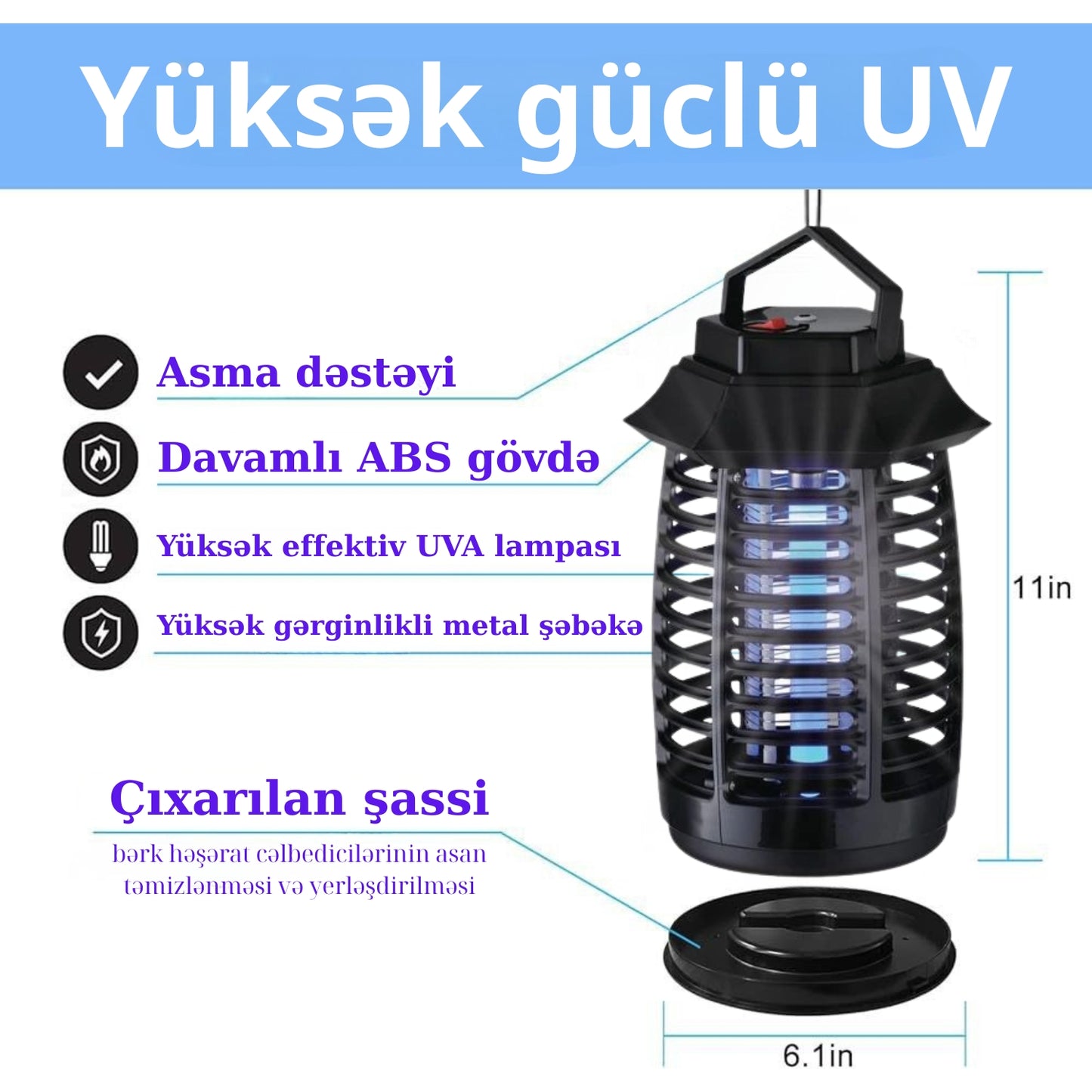 LUMEXA UV Ağcaqanad Zərərsizləşdirici Fanar